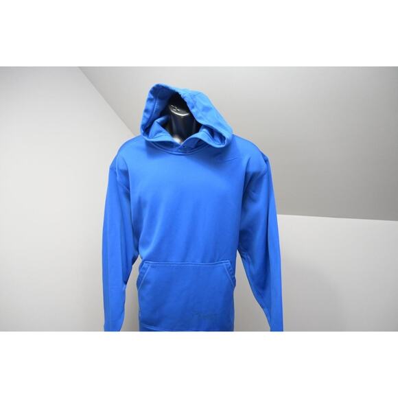 Nike Hoodie Therma Fit Blue Athletic Pull Over Fleece Sweater Mens Size XL - Picture 2 of 12